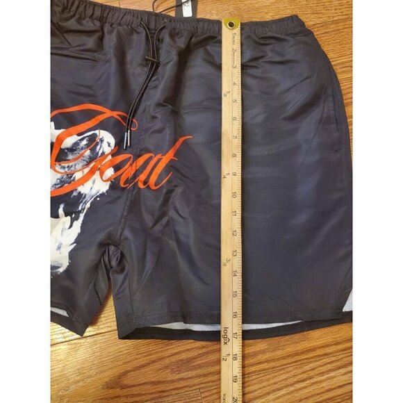Nova Men Swim Trunks Mens Size XL Goat Bite Black Red Mesh Lining NWT - Picture 10 of 12